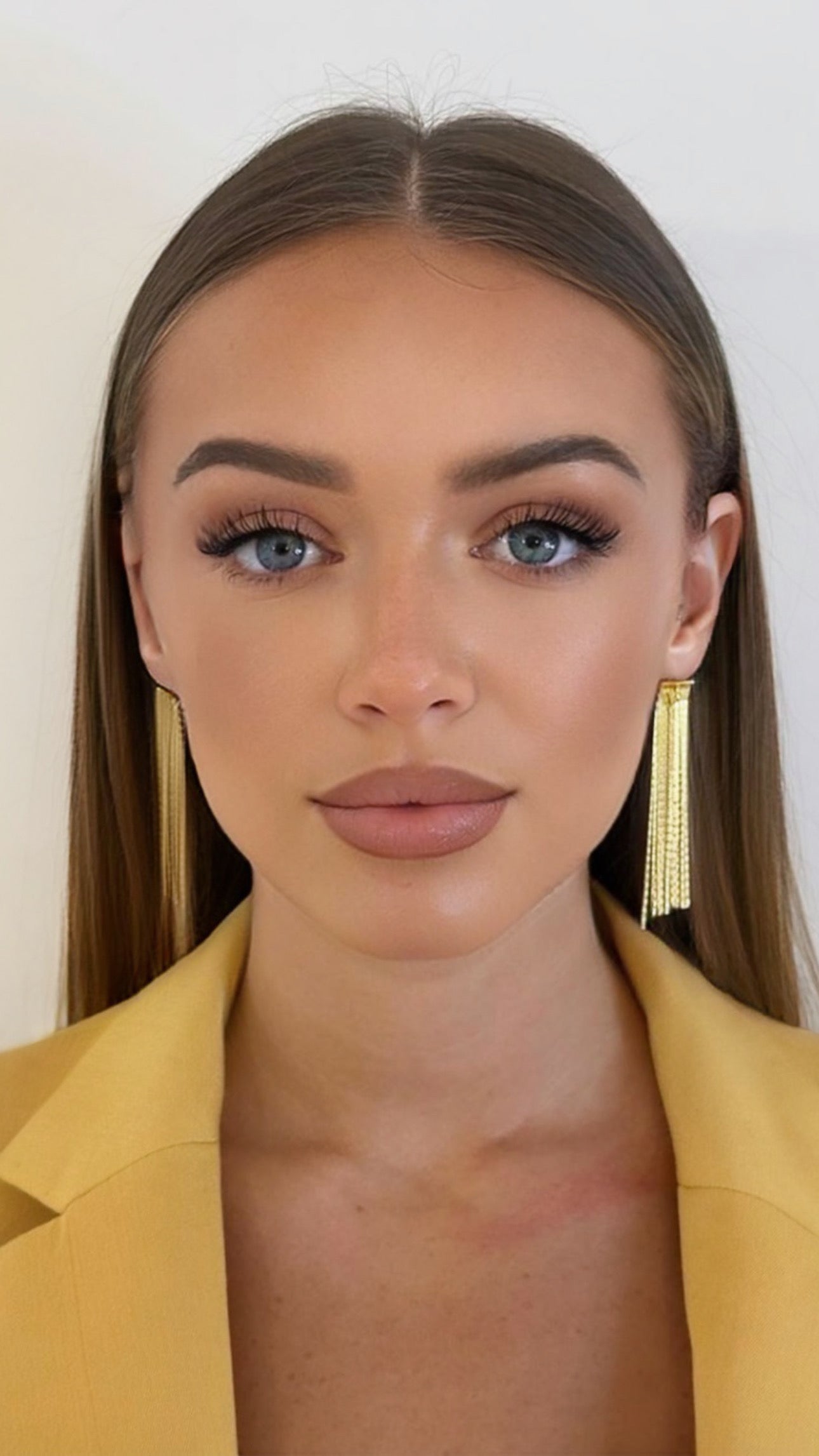 Boucles d'oreilles franges doré