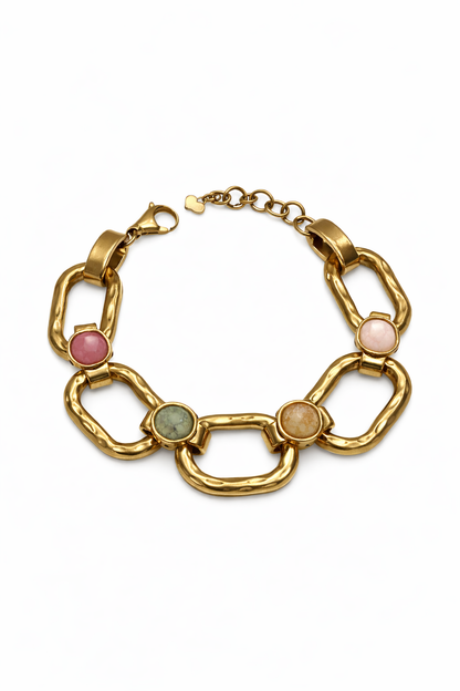 Bracelet chaîne maillon rectangle