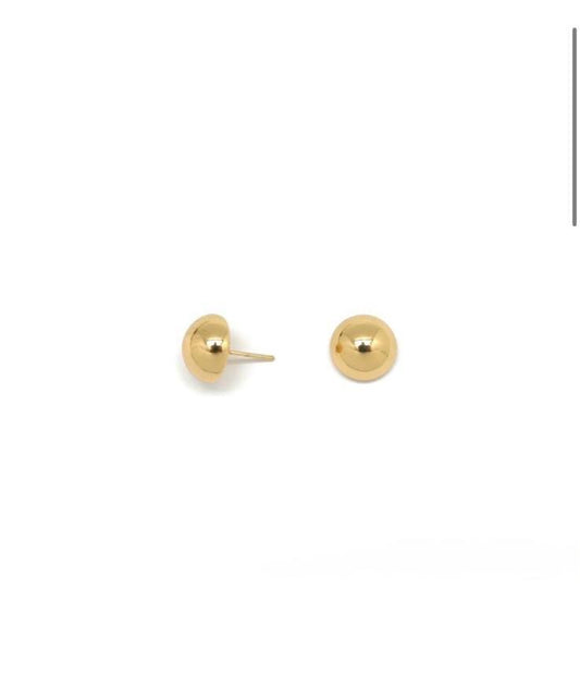 Clous d’oreilles demi-sphères s doré