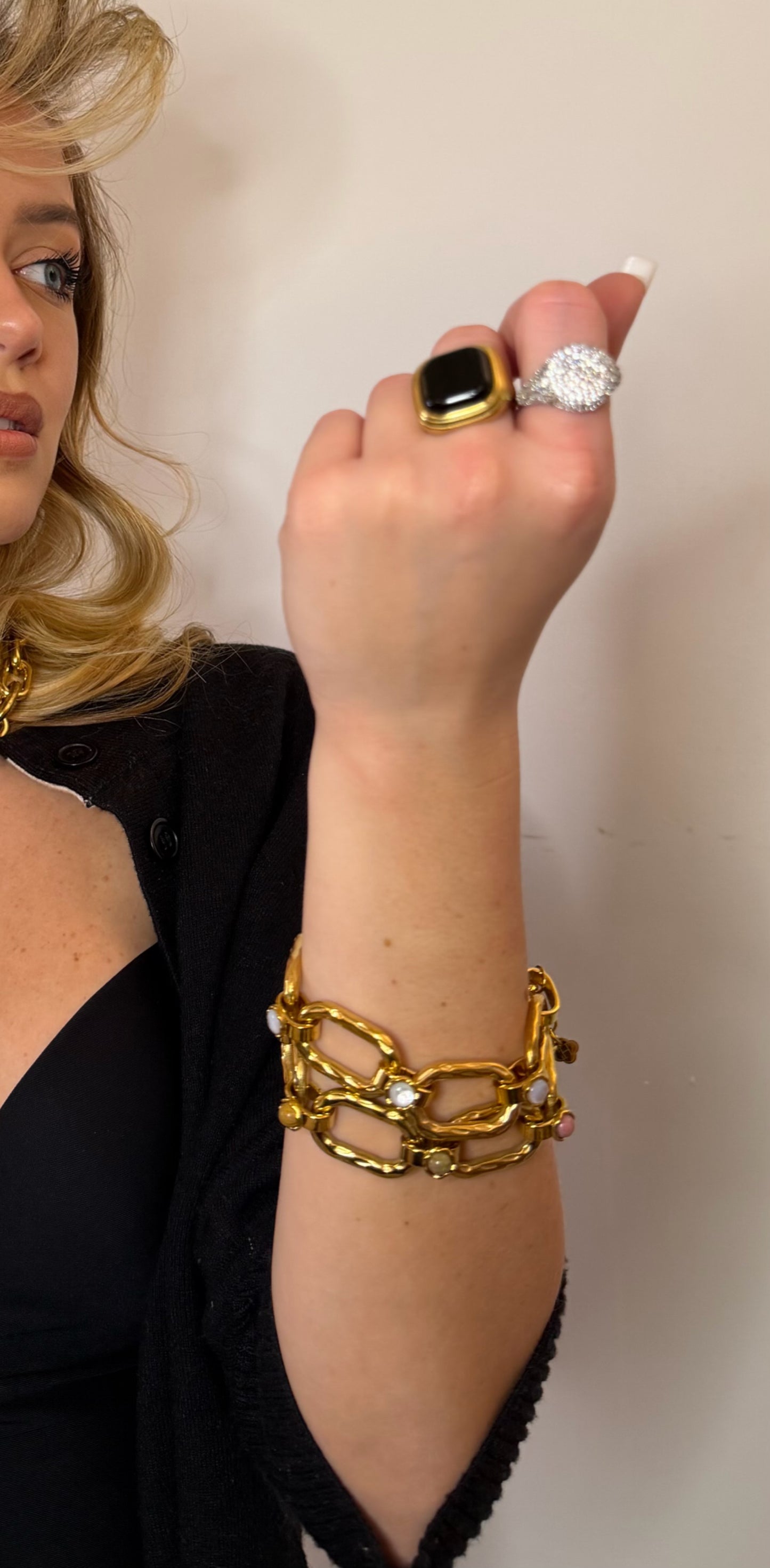 Bracelet chaîne maillon rectangle